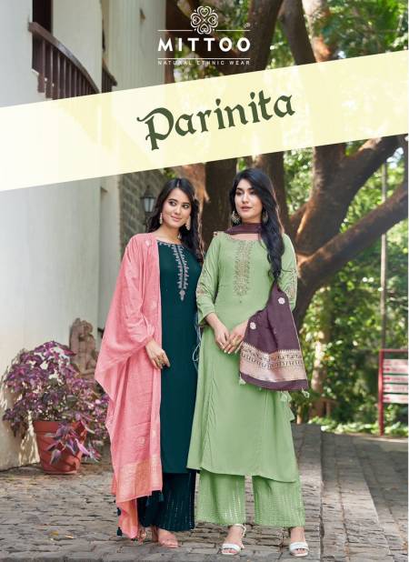 Parnita By Mittoo Heavy Rayon Readymade Suits Catalog